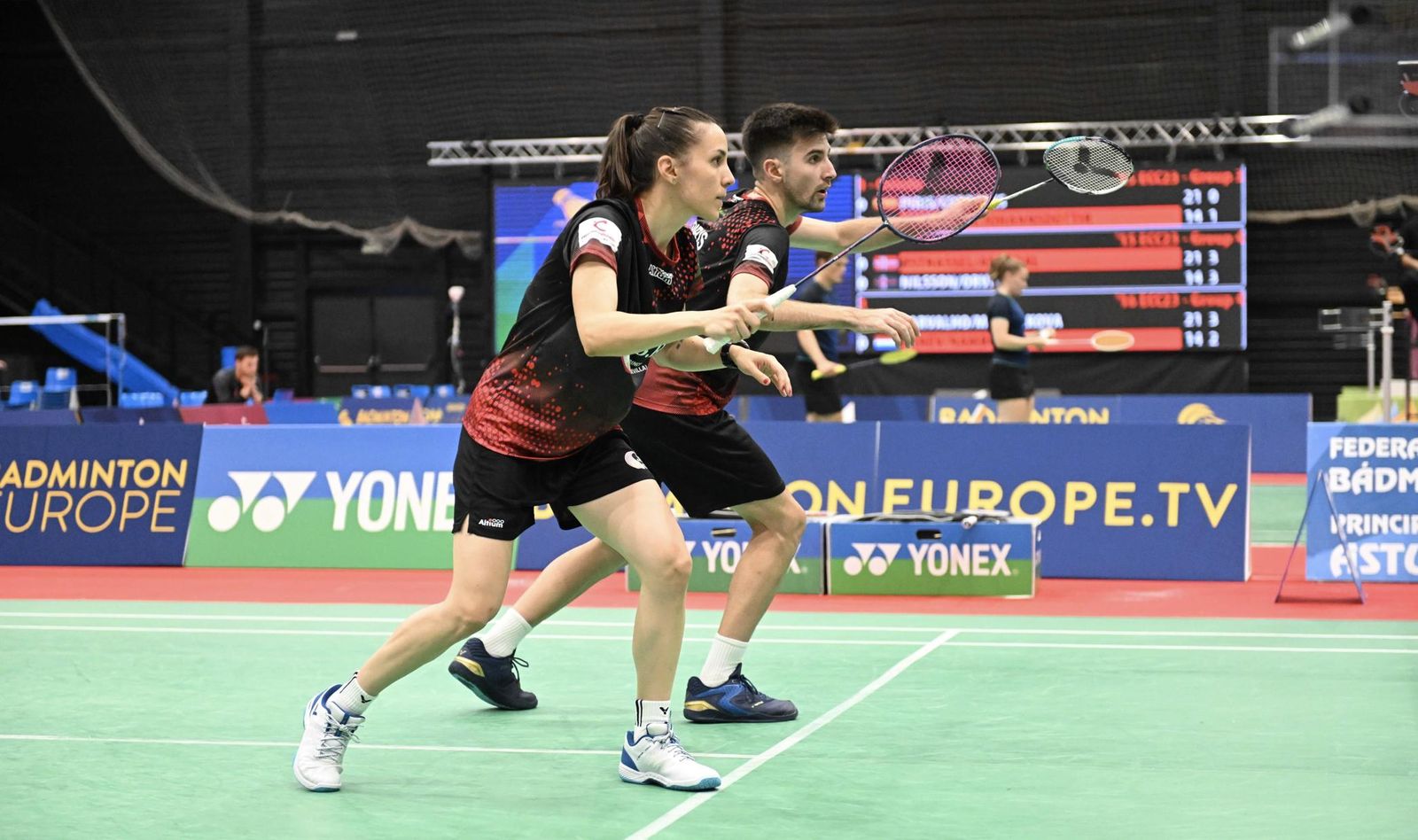 Bea Corrales y Carlos Piris, en el pasado Campeonato de Europa de Clubes.