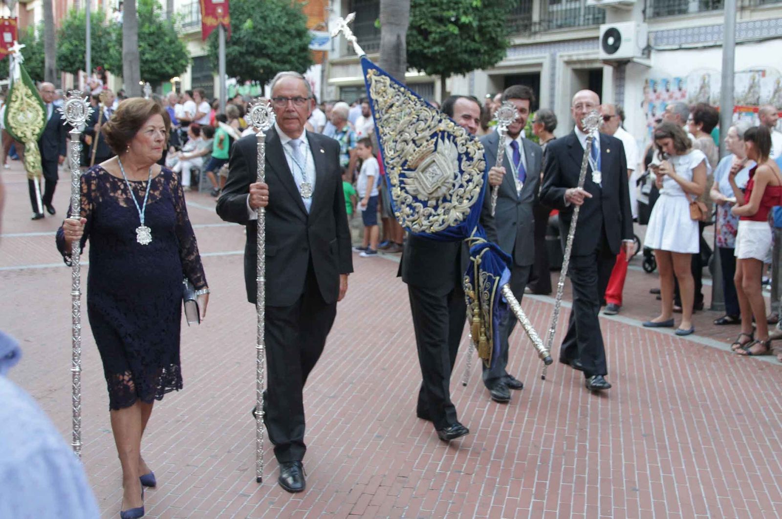 Imágenes del Señor de Pasión en la procesión del centenario de la hermandad