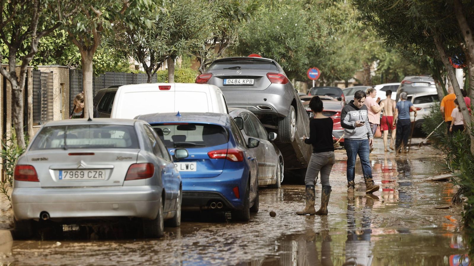 Desolación y destrucción tras el paso de la DANA por Valencia