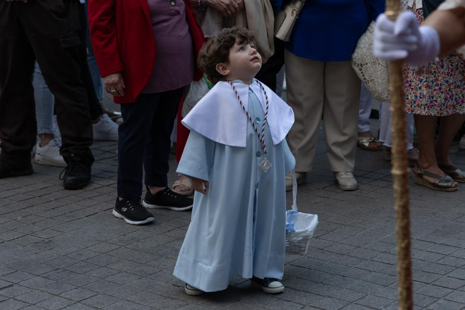 Así ha procesionado la Virgen de la Capilla por Jaén en su día grande.