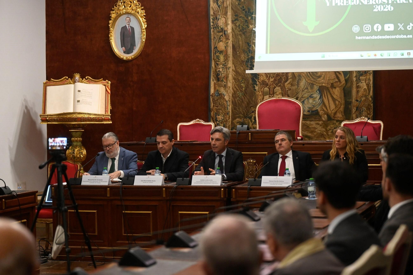 La presentación de los pregoneros, exaltadores y cartelistas de la Semana Santa y Glorias de Córdoba 2026, en fotos