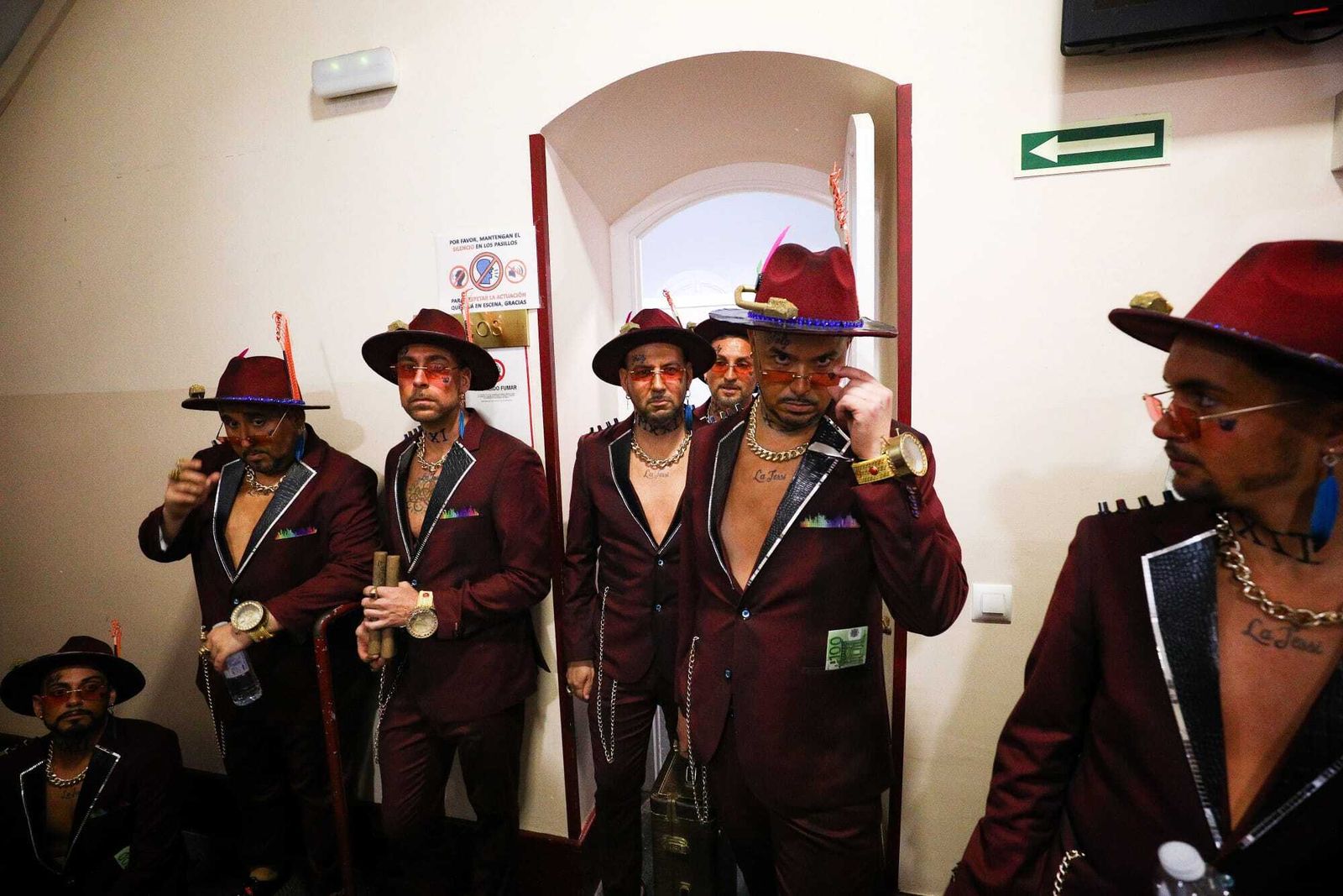 Ambiente en camerinos