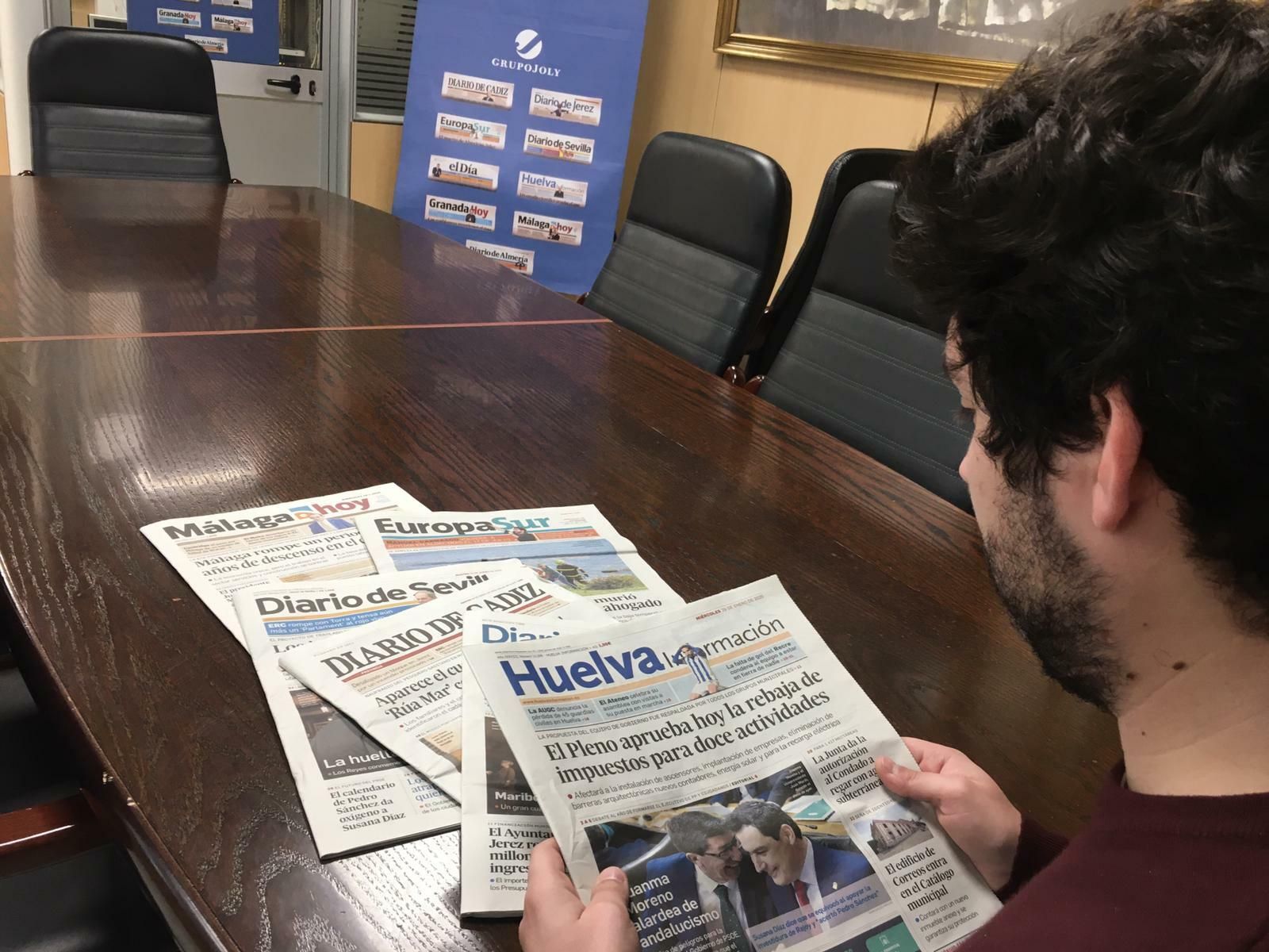 Grupo Joly, empresa editora de 'Huelva Información, es reconocido con el premio Huellas de periodismo.