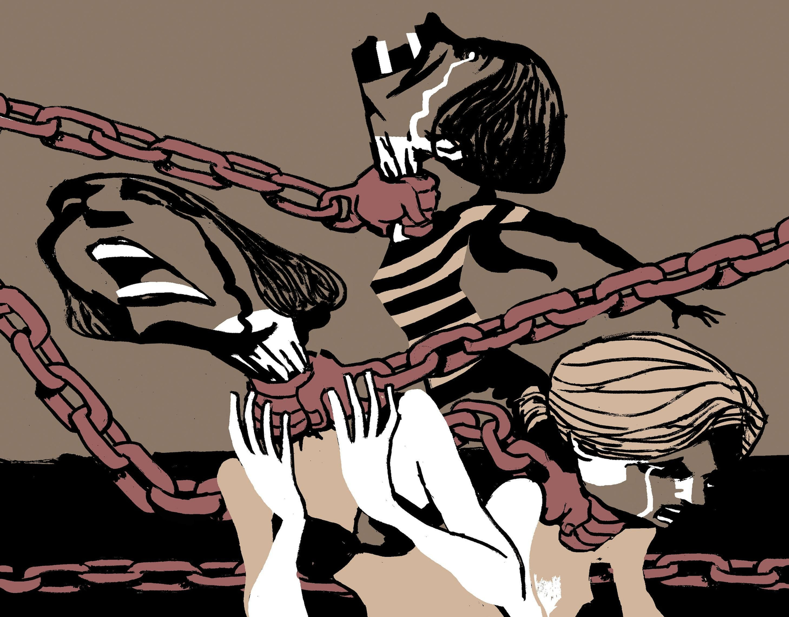 Puerta con el precinto de la Guardia Civil.