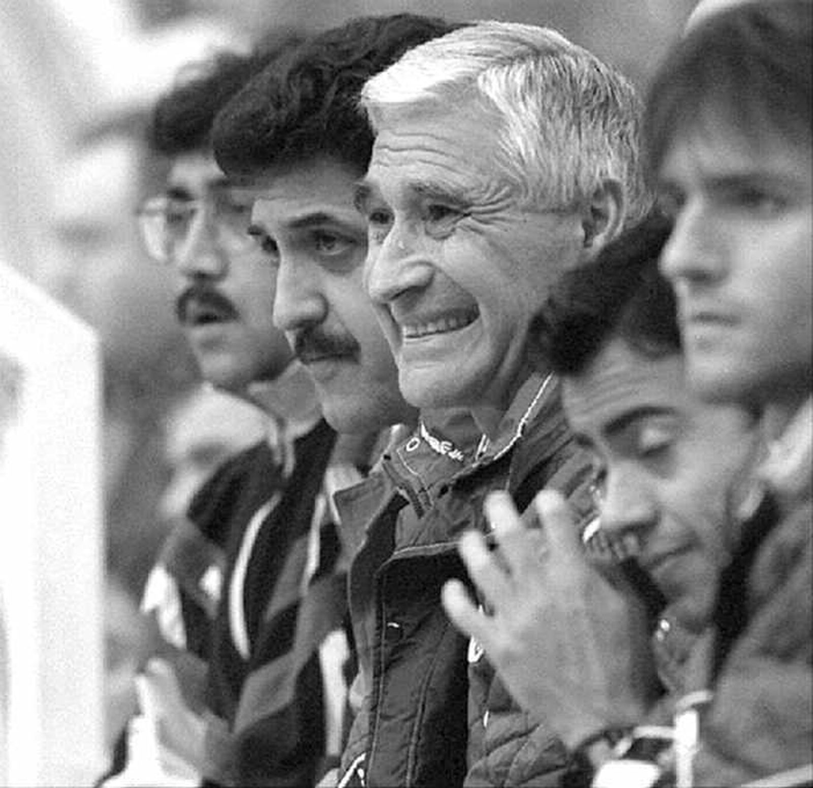 Arsenio Iglesias el día de su debut en el banquillo del Real Madrid, en 1996