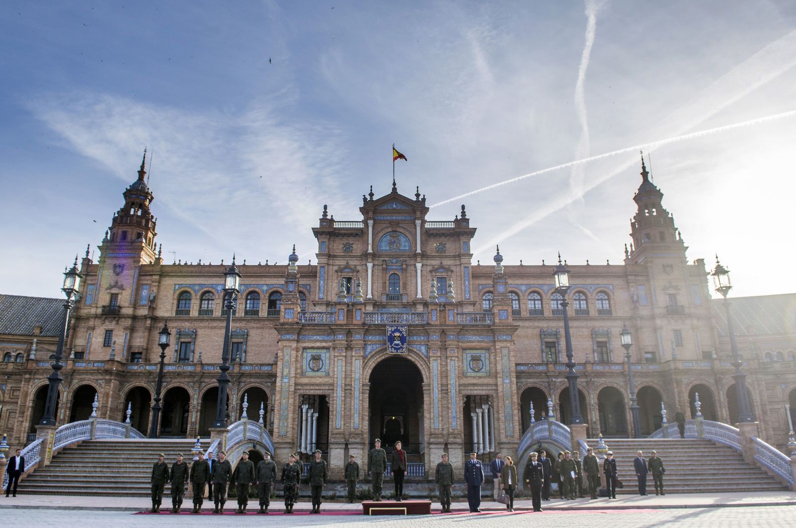 La visita de De Cospedal al Cuartel General de la Fuerza Terrestre.
