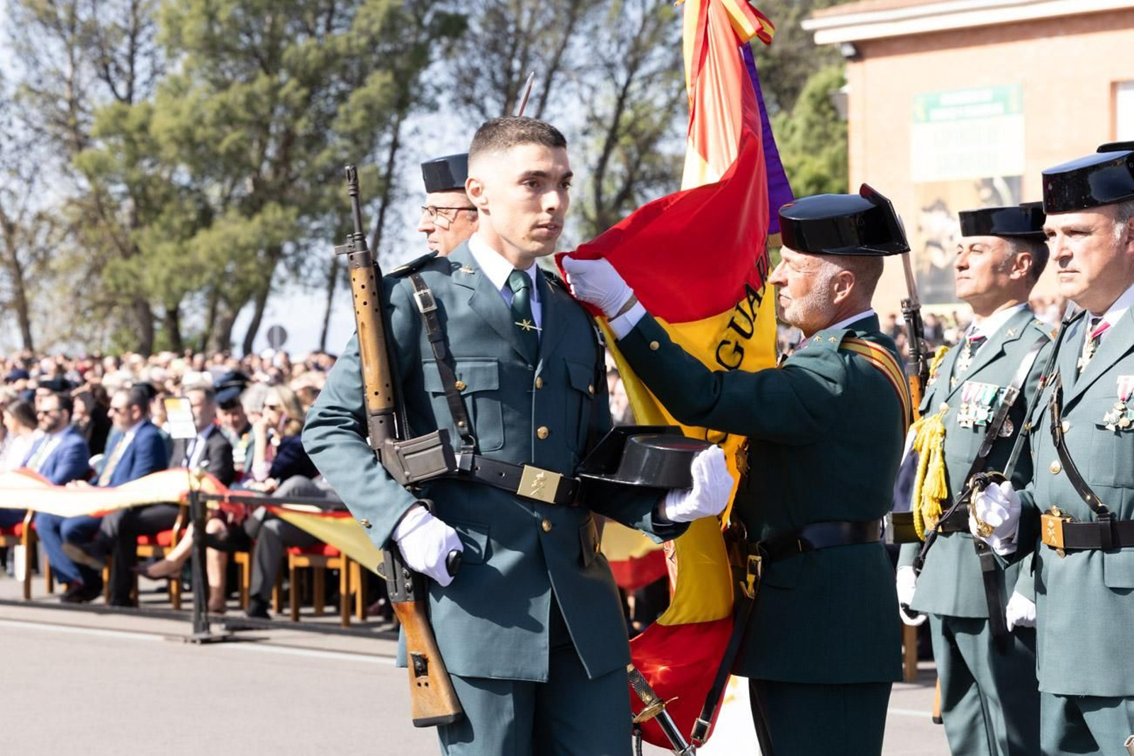 Acto de jura de bandera de la 130ª promoción de guardias civiles de la Academia de Baeza