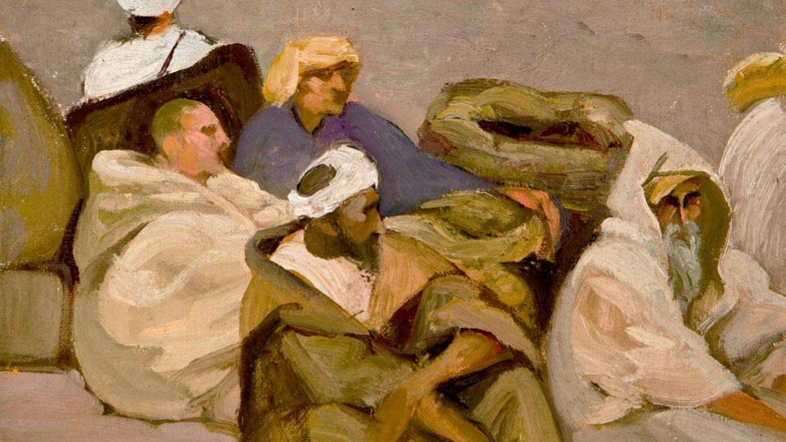 'Moros Sentados'. Tetuán, 1923