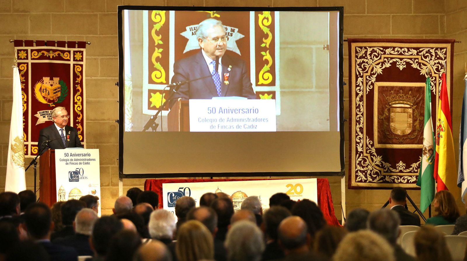 Rafael Trujillo, durante su intervención en el acto conmemorativo.