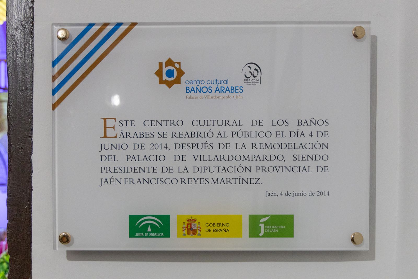 Homenaje a Luis Berges Roldán por el 40 aniversario de premio Europa Nostra a la restauración de los Baños Árabes de Jaén