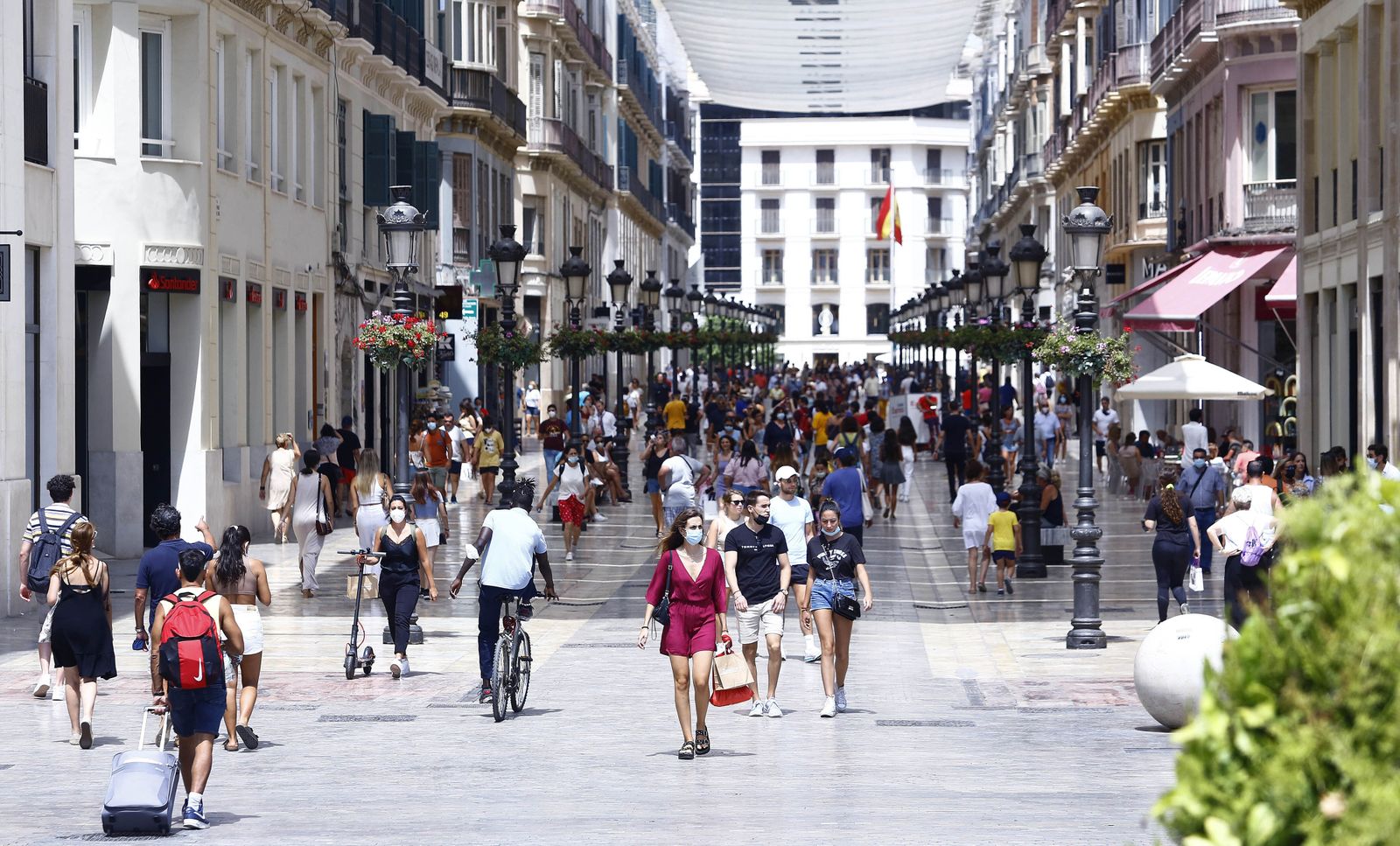 La calle Larios, en una imagen actual.