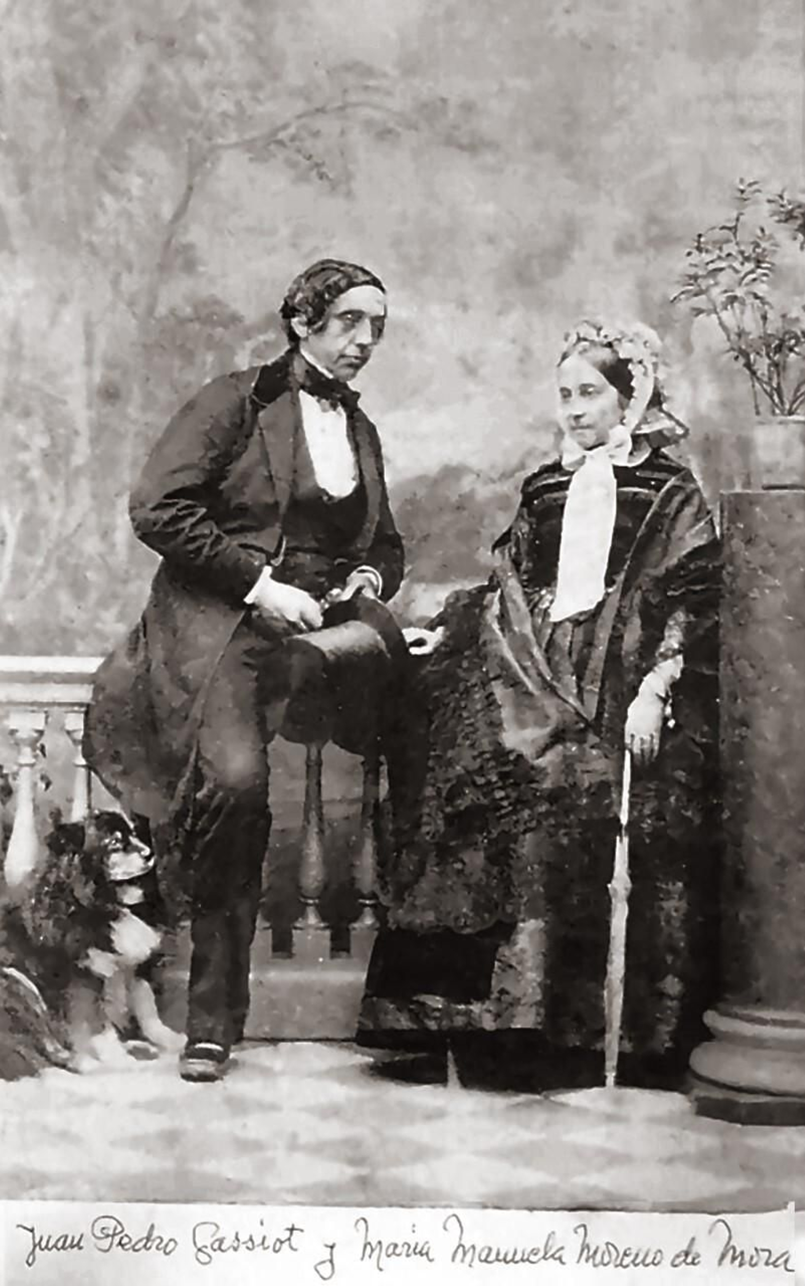 John Peter Gassiot y su mujer María Manuela Moreno de Mora y Vitón (archivo Peter Dauthieu).