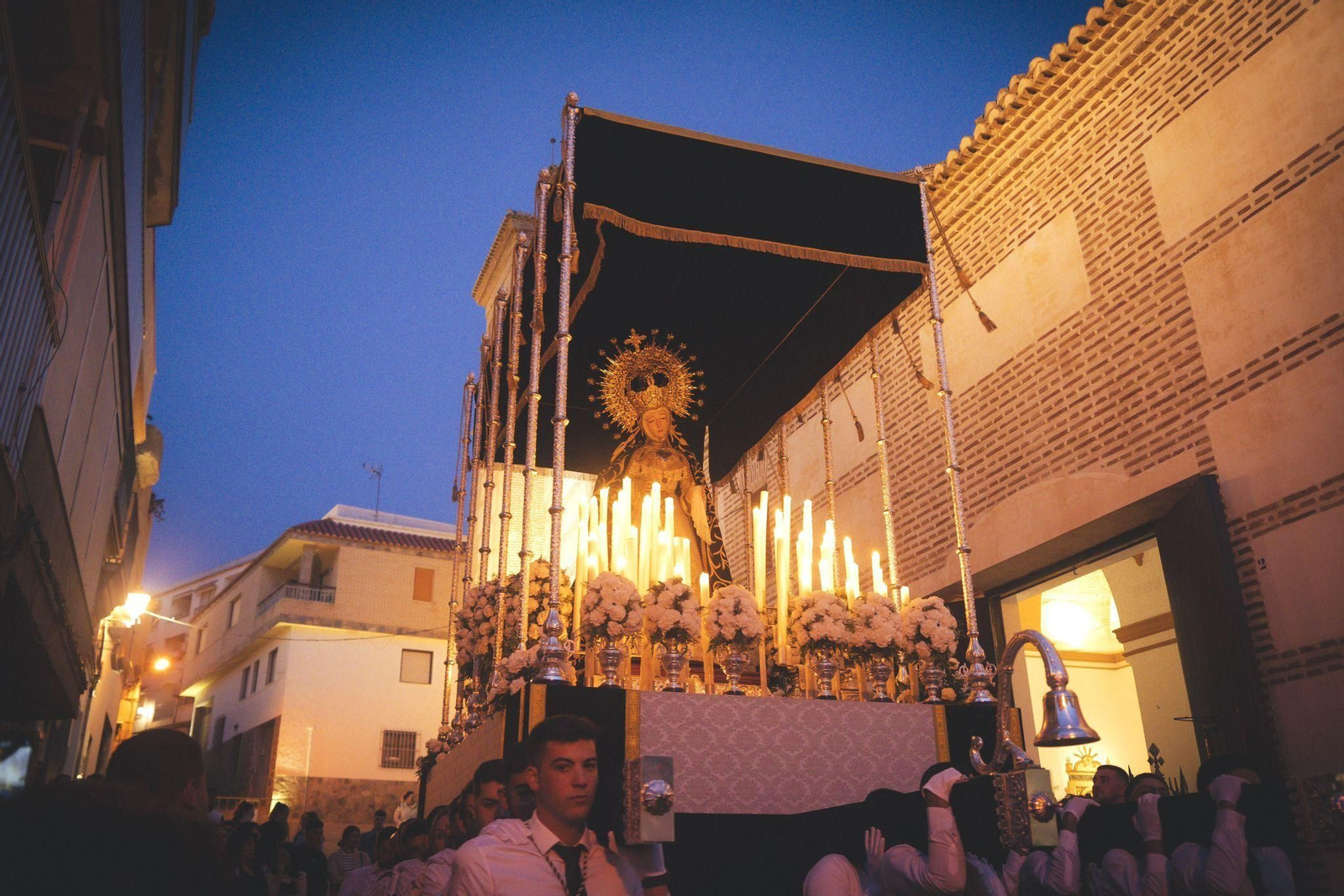 María Santísima de los Dolores este Jueves Santo en Adra.