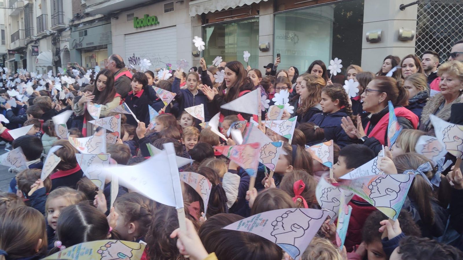 Alumnos del colegio de Las Esclavas