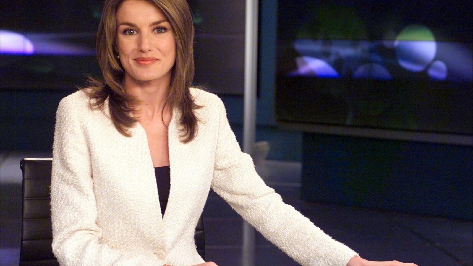 Letizia Ortiz cuando era presentadora del 'Telediario'