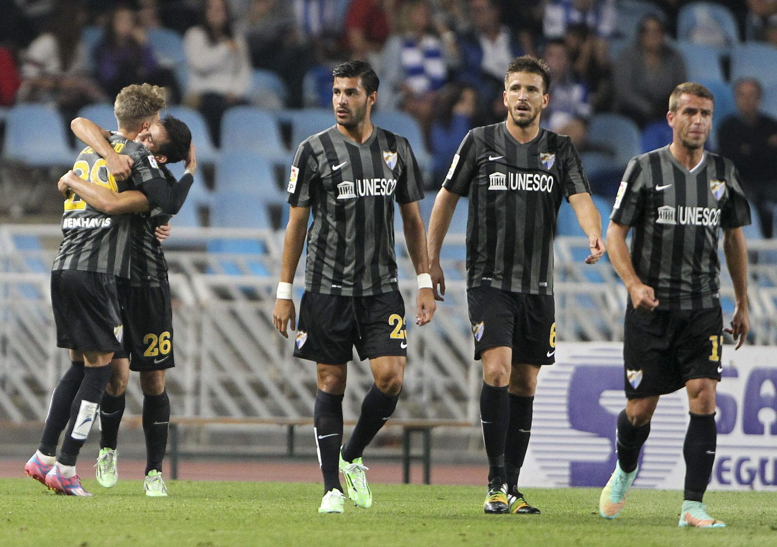 Las equipaciones del Málaga CF en sus últimas 16 temporadas
