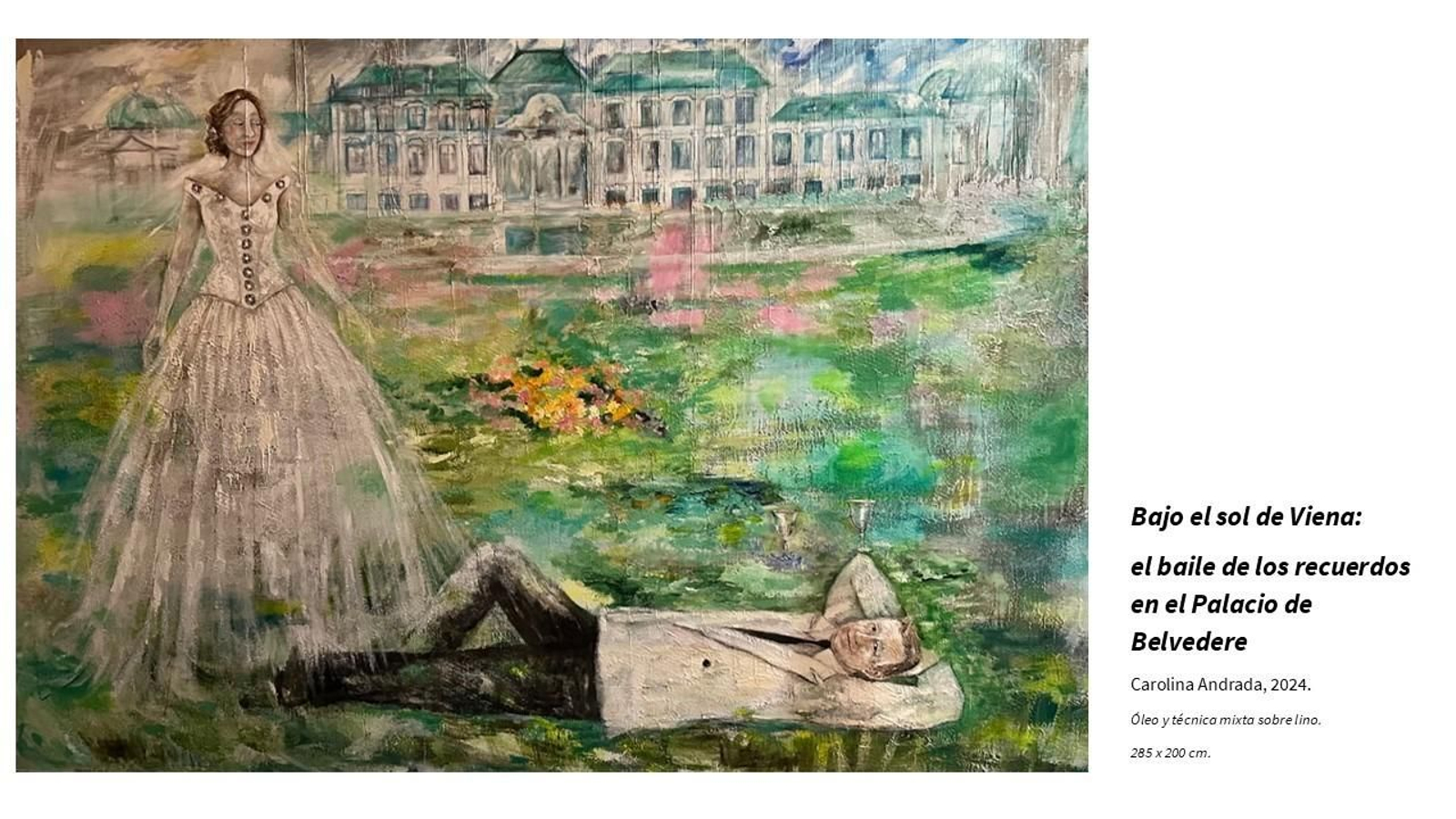 La obra que presentará la pintora Carolina Andrada. La obra que presentará la pintora Carolina Andrada.
