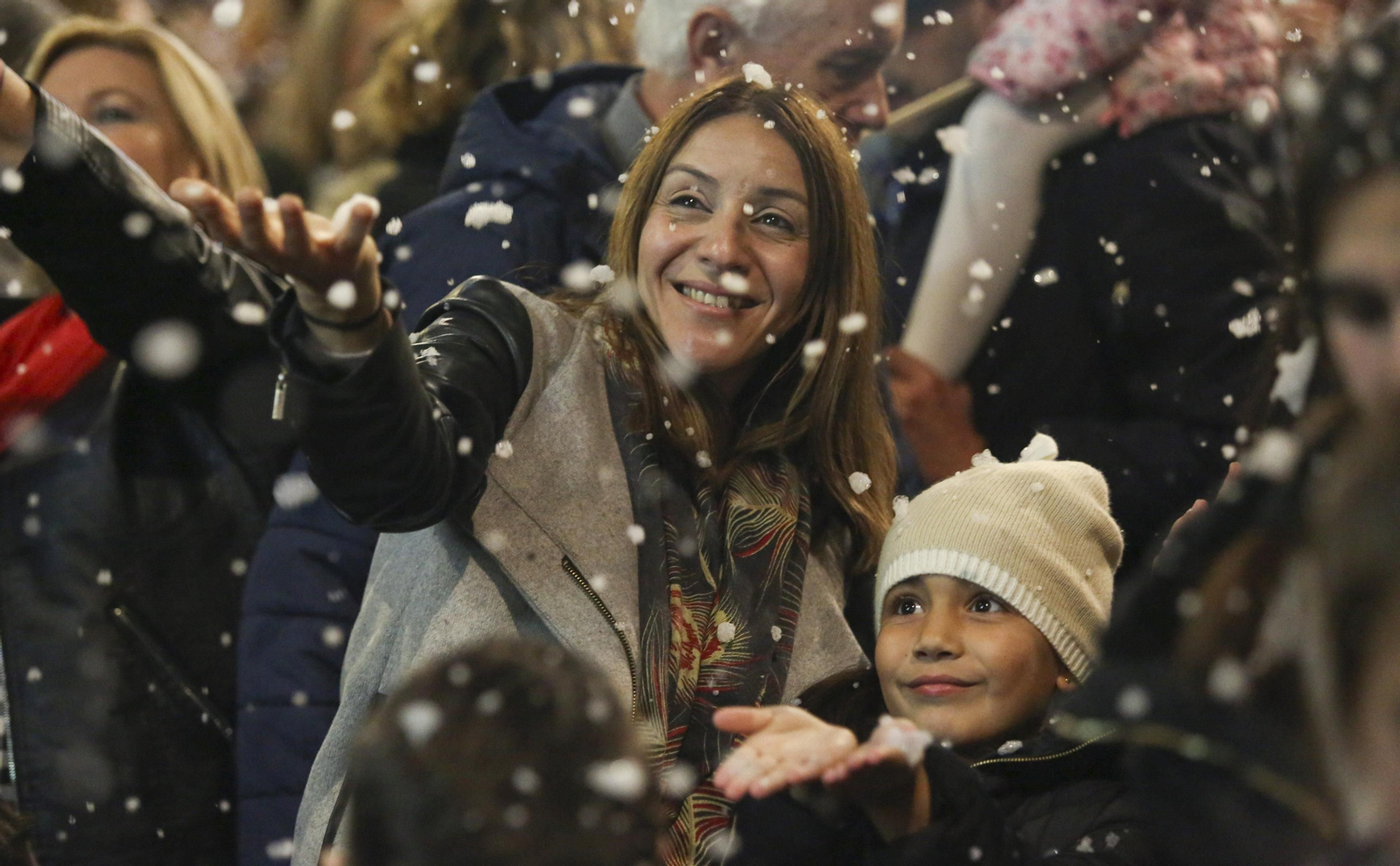 Fotos de la nieve en la Navidad de Málaga