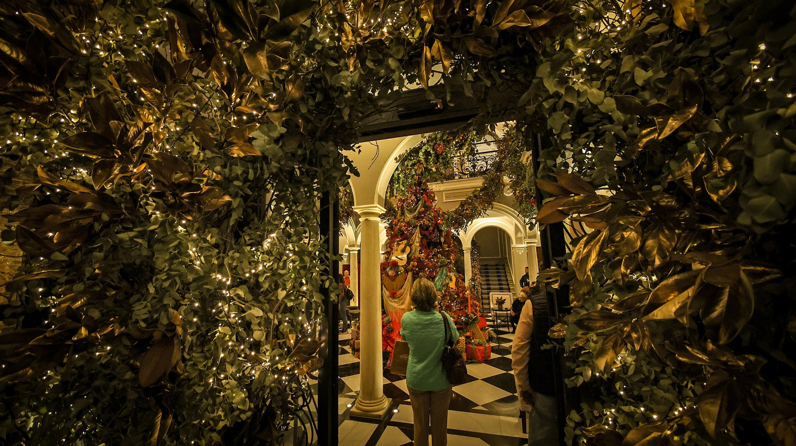 Espectacular decoración navideña del Hotel Casa Palacio María Luisa de Jerez