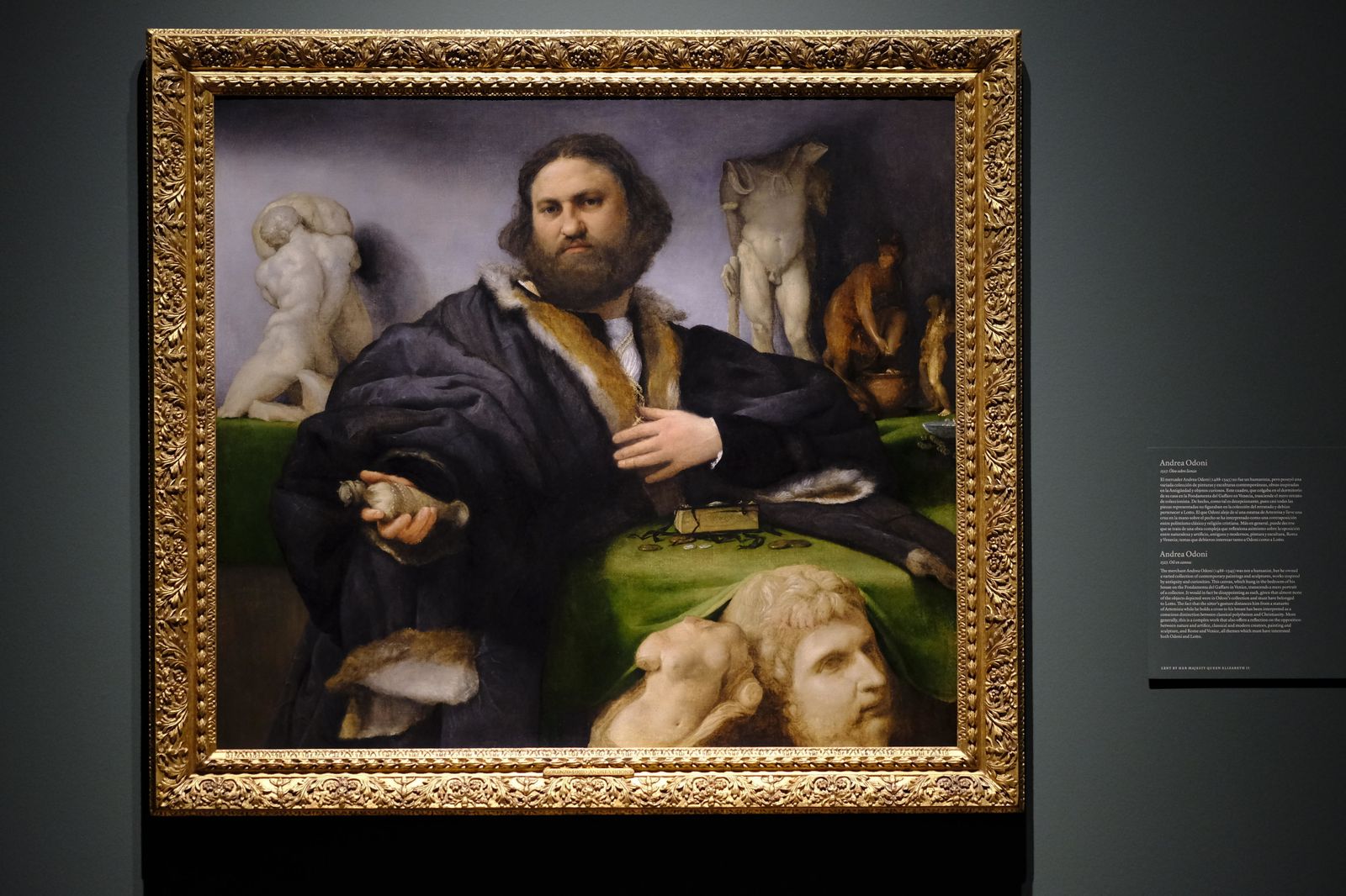 'Andrea Odoni', retrato procedente de la colección de la reina de Inglaterra