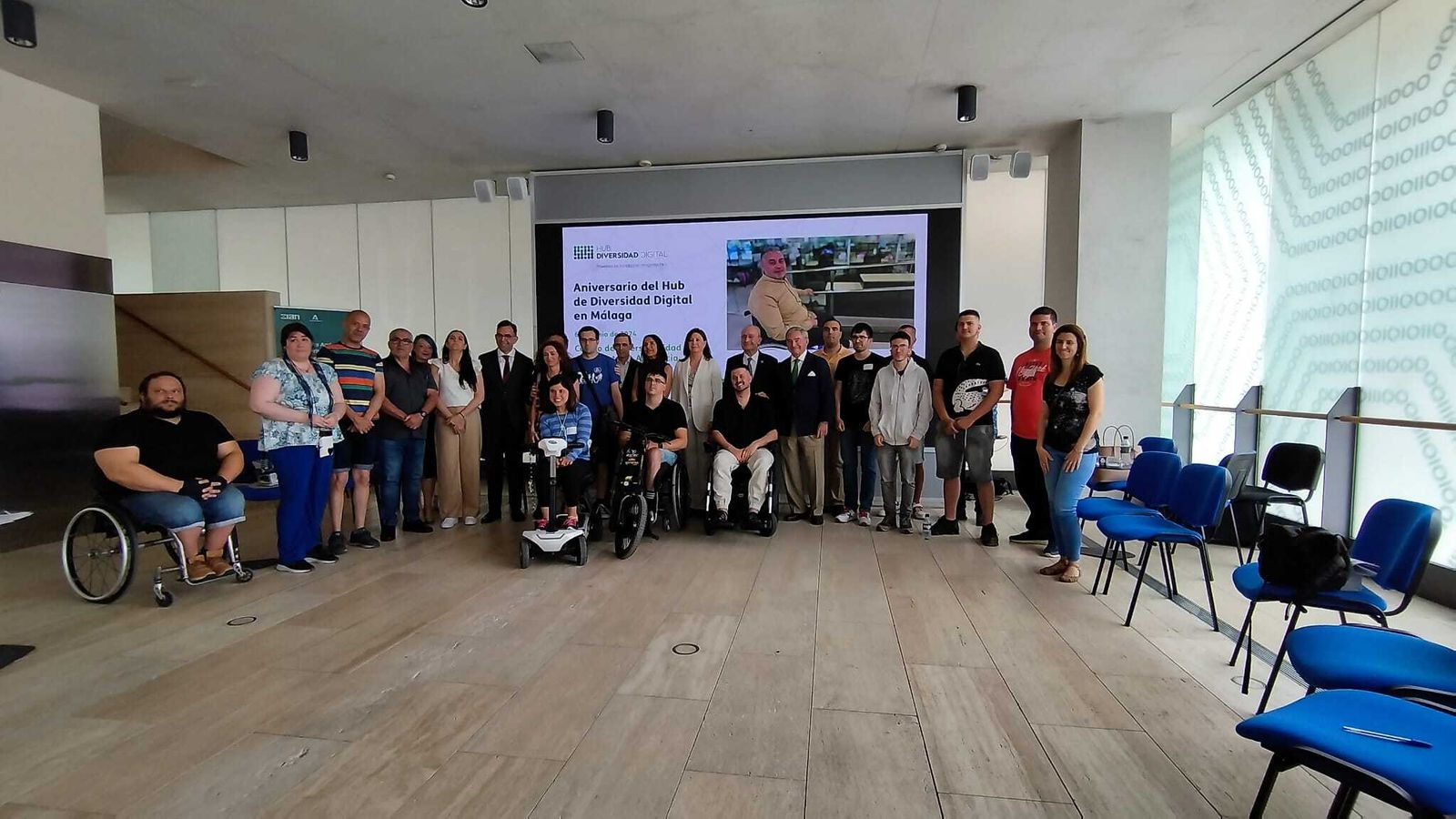Foto de familia durante el evento que acogió la ciudad de Málaga.