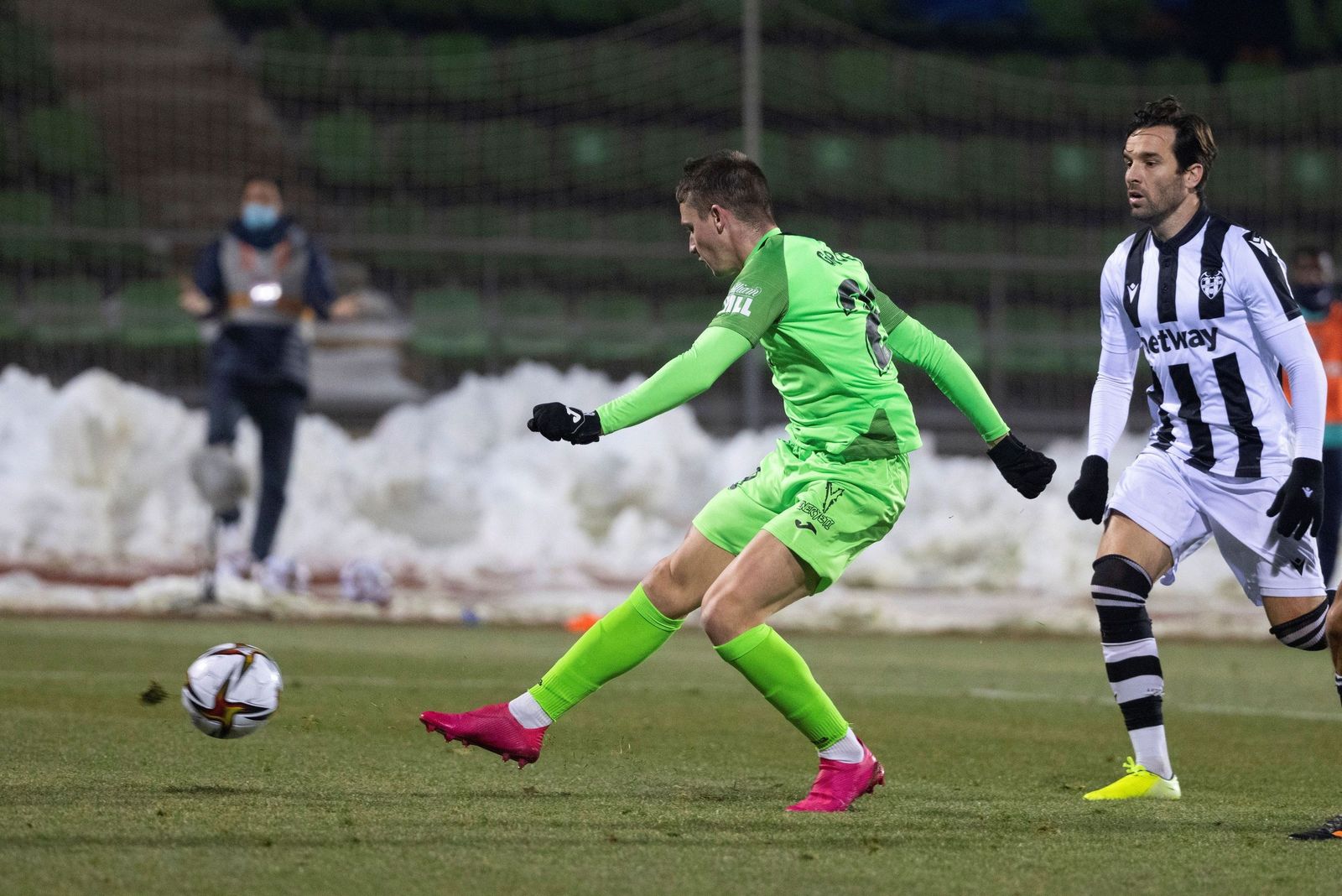 Borja Garcés en su época como jugador del Fuenlabrada.