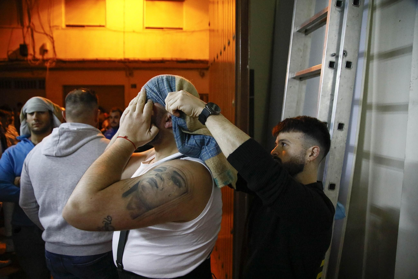 Ensayo de la hermandad de los Ángeles de la ciudad de Almería, en imágenes