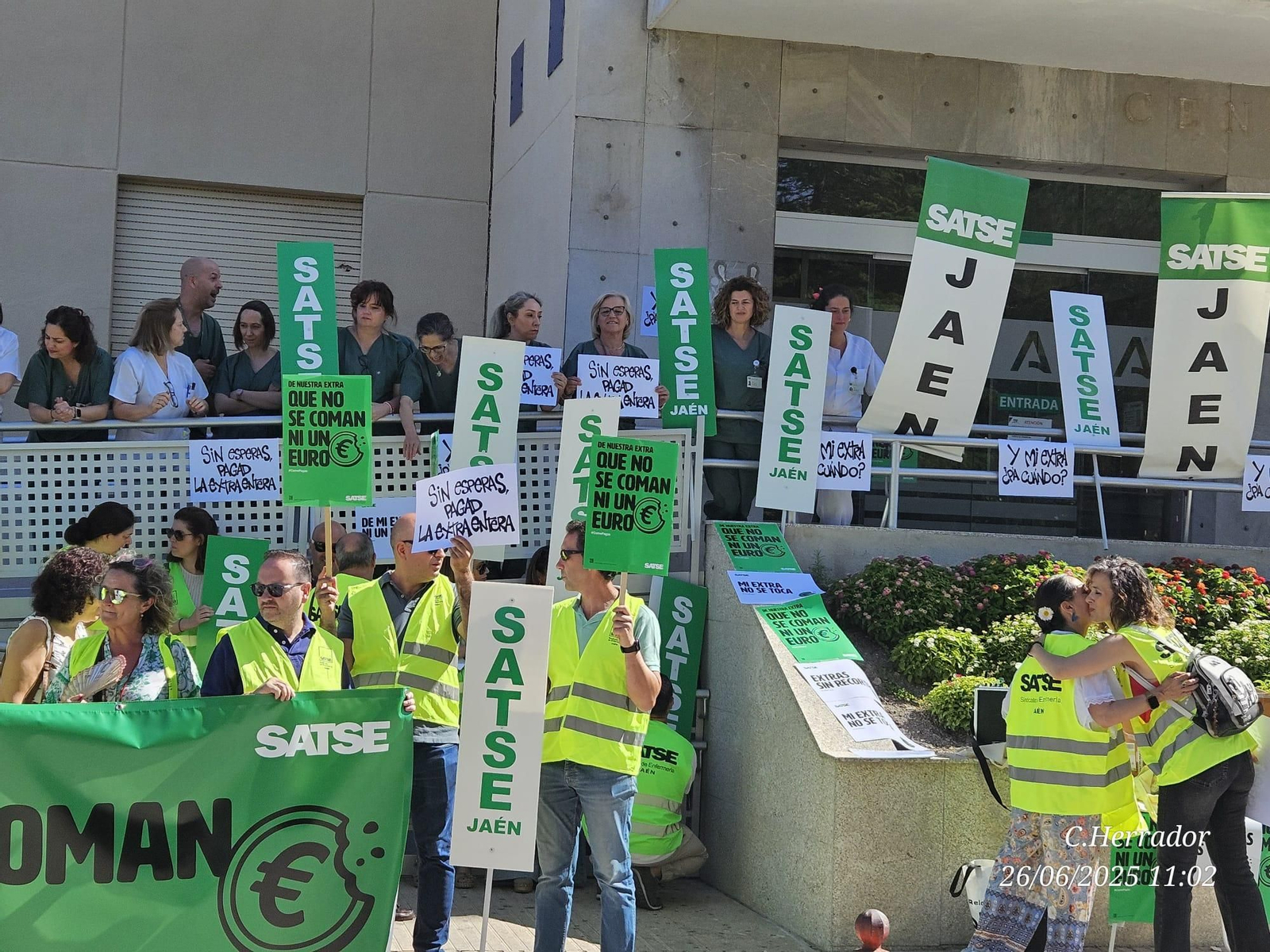 Protesta de Satse Jaén.