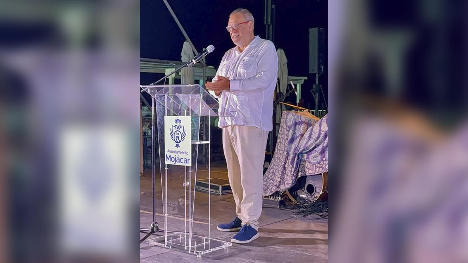 Jorge Díaz fue el pregonero de las fiestas de Mojácar.