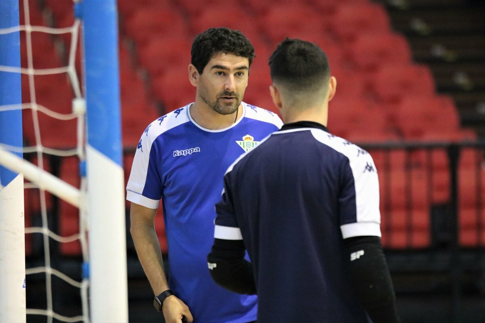 Daniel Ibañes durante un entrenamiento del Betis FS.