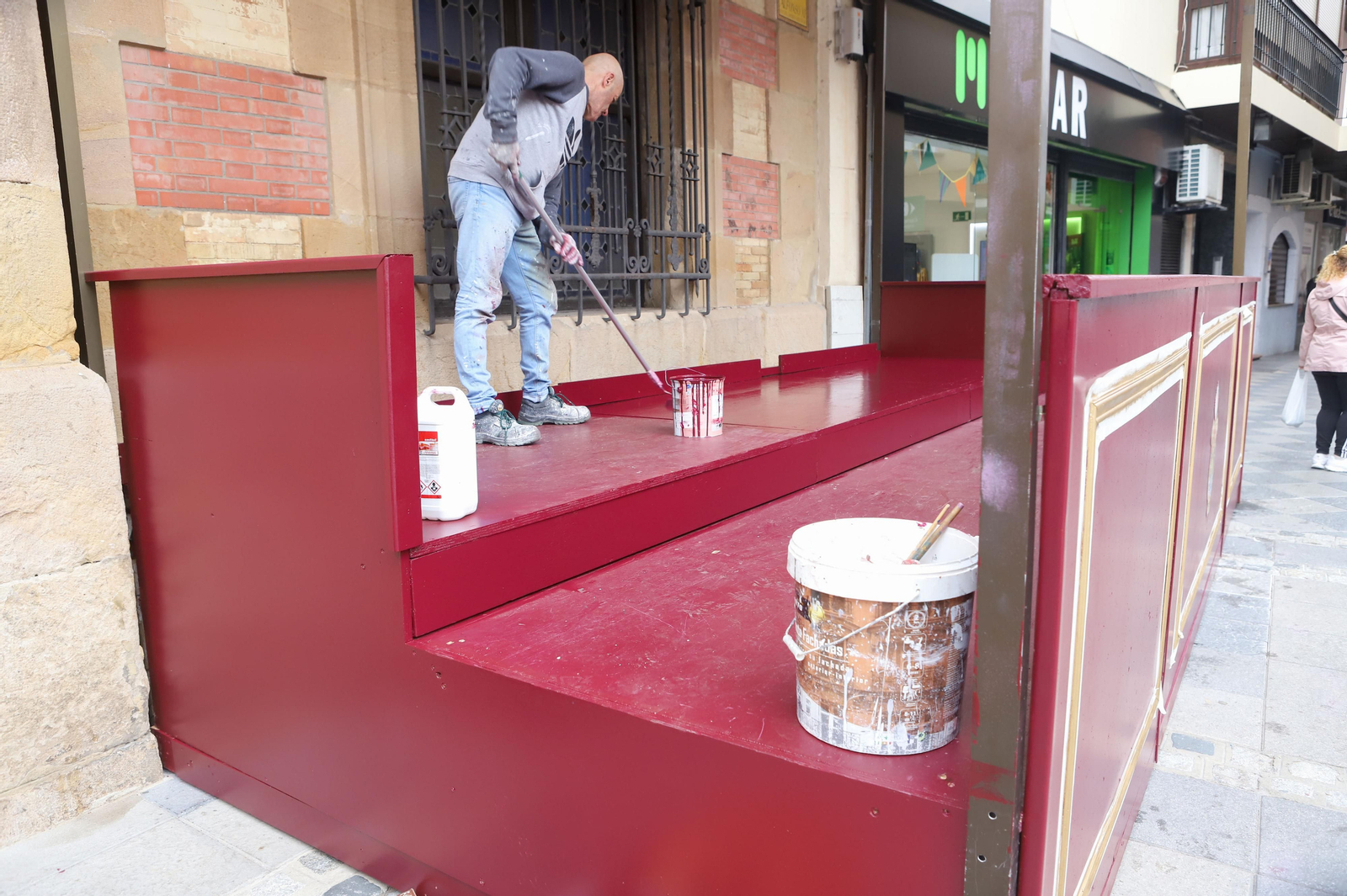 Fotos de los preparativos de la Semana Santa en Algeciras