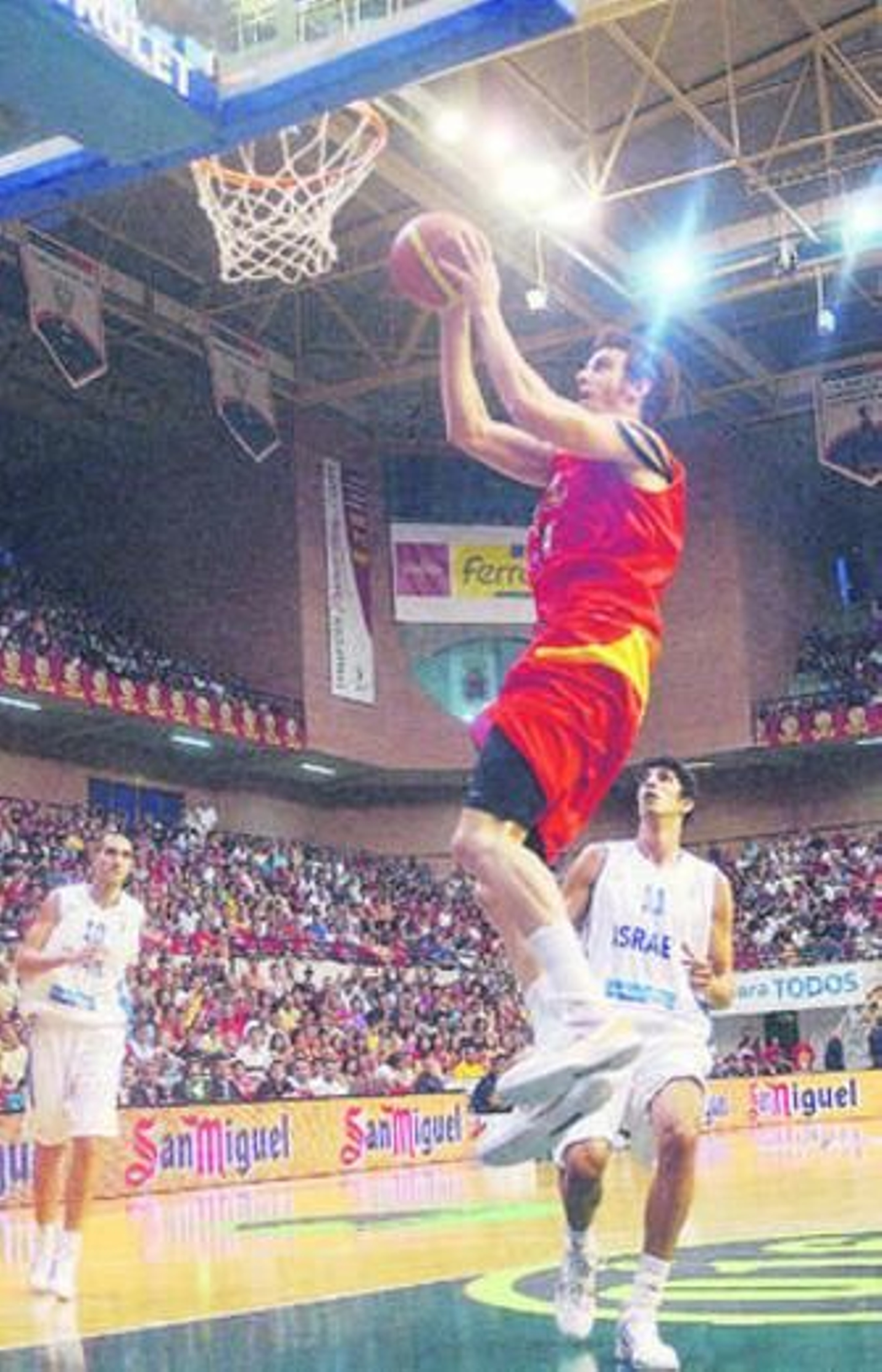 Víctor Claver se dispone a realizar un mate.