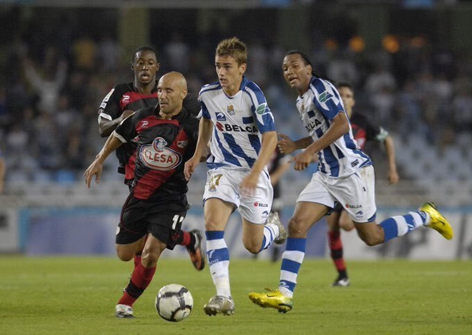 Griezmann contaba con 18 años el día de su debut con la Real Sociedad.