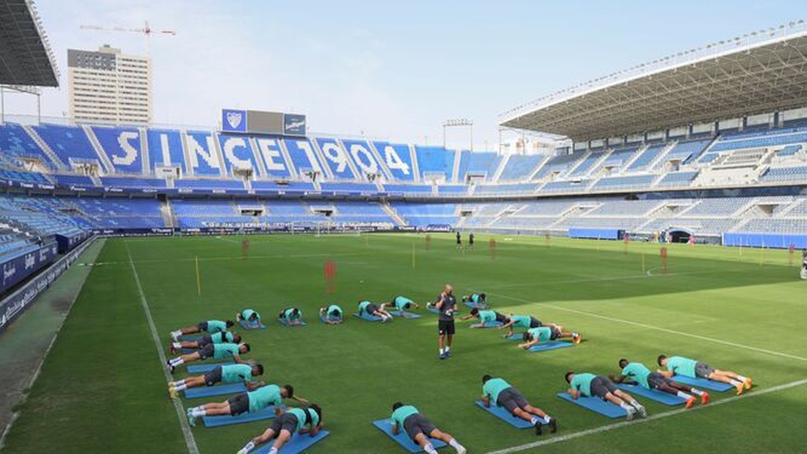 El estadio de La Rosaleda de Málaga.