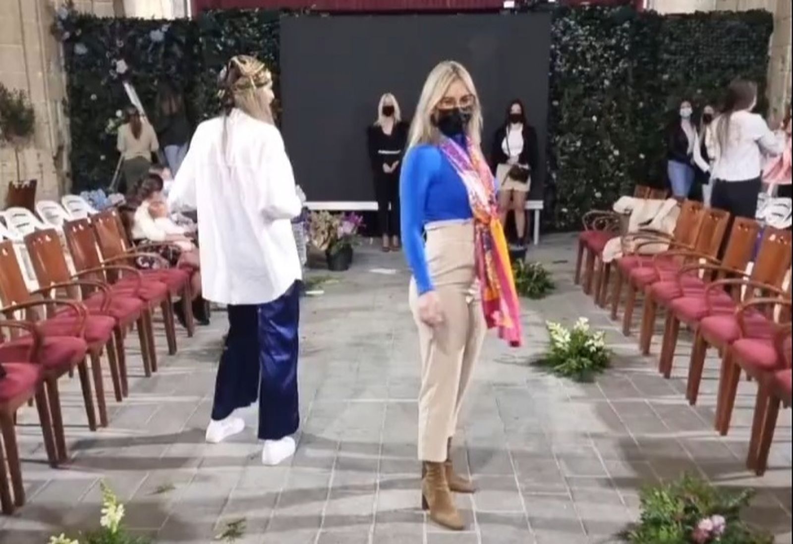 Una imagen de los ensayos de Miss Flamenca en el Monasterio de La Victoria.