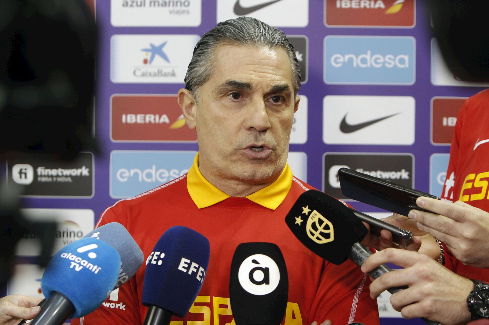 Sergio Scariolo, entrenador de la selección española.