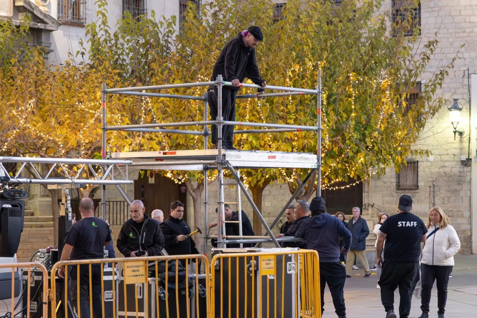 El trabajo tras las campanadas de Canal Sur en la Plaza de Santa María