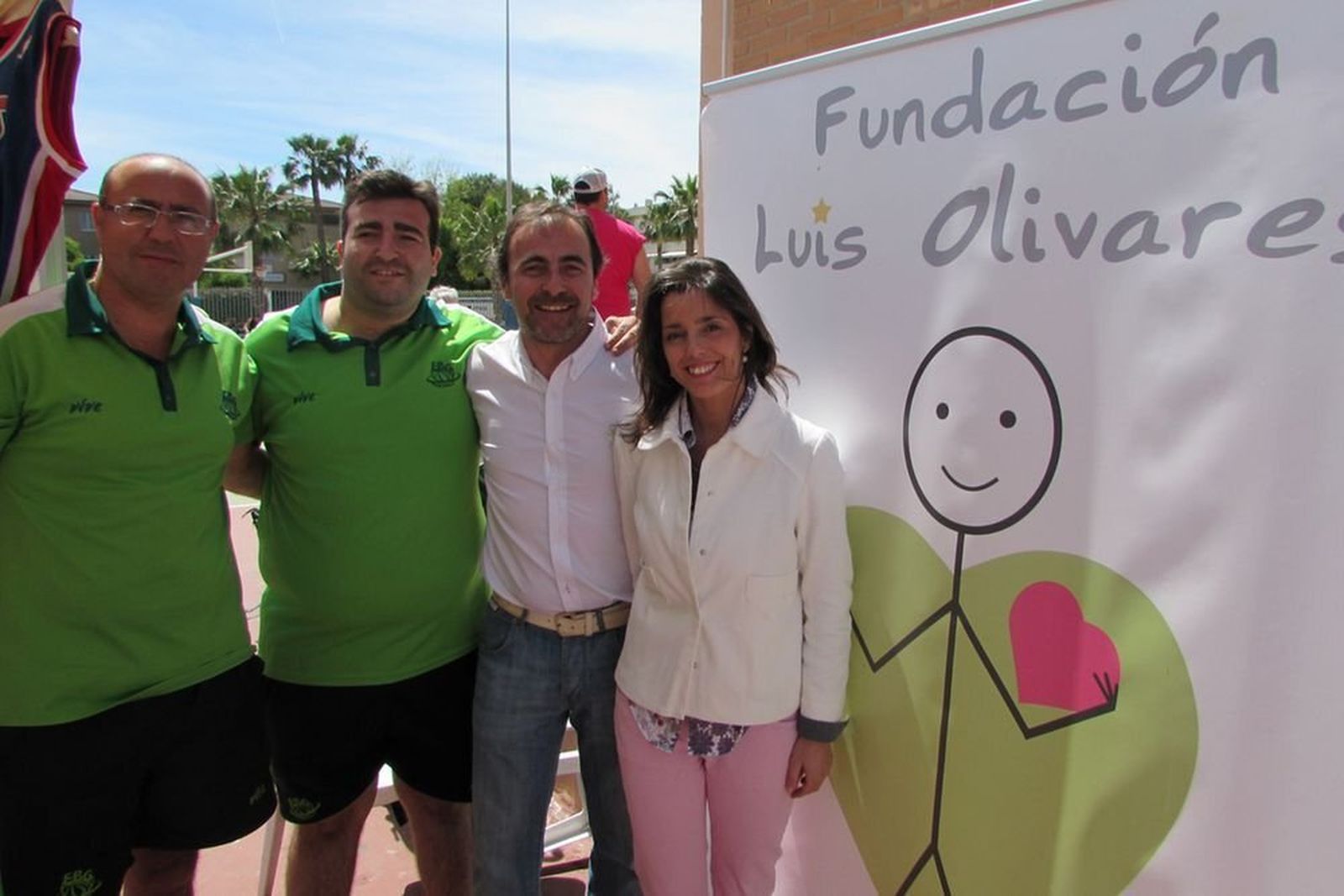El EBG Málaga con la Fundación Luis Olivares.