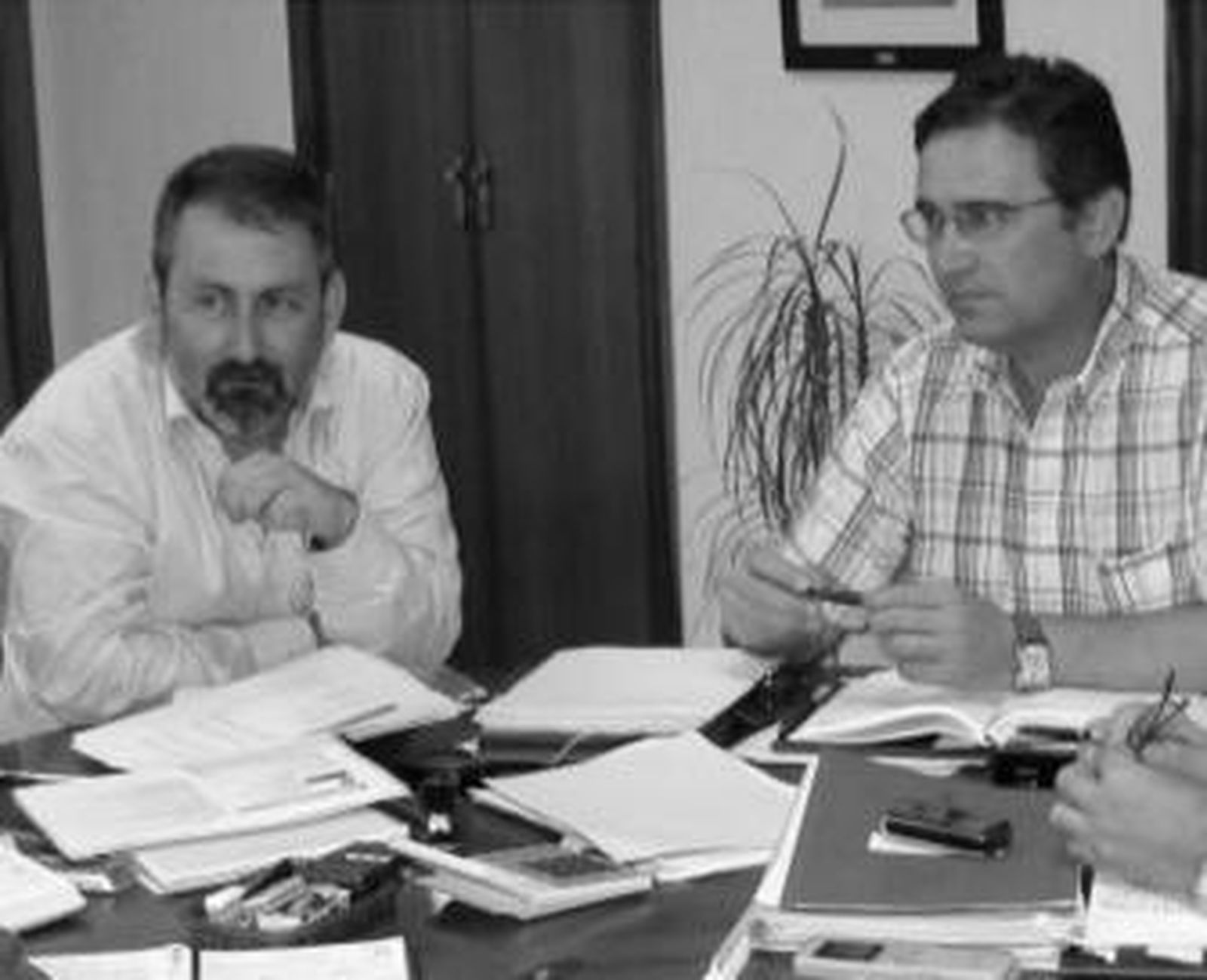 Almagro y Collado, durante el encuentro de trabajo.