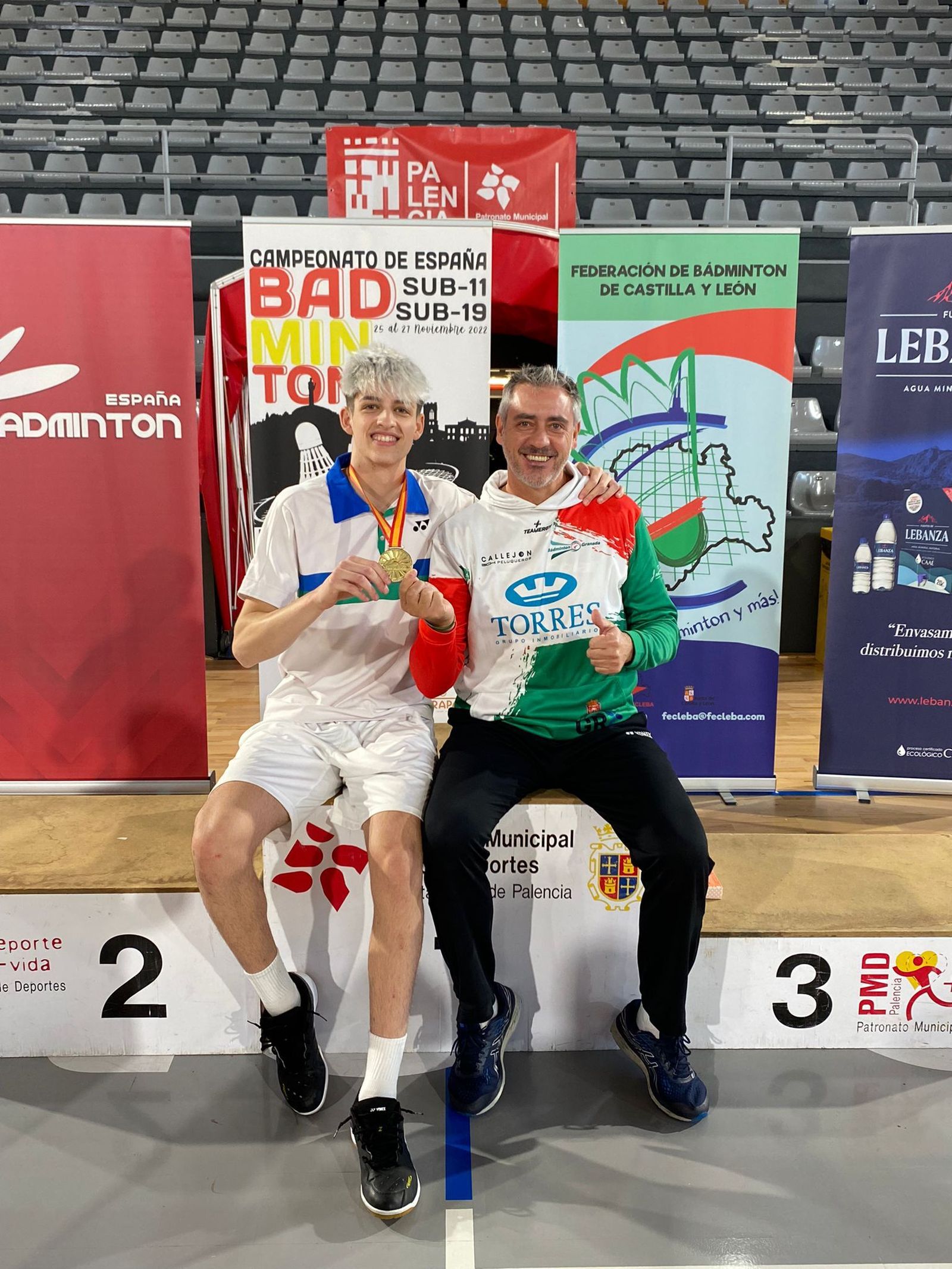 El granadino Daniel Franco tras proclamarse campeón de España