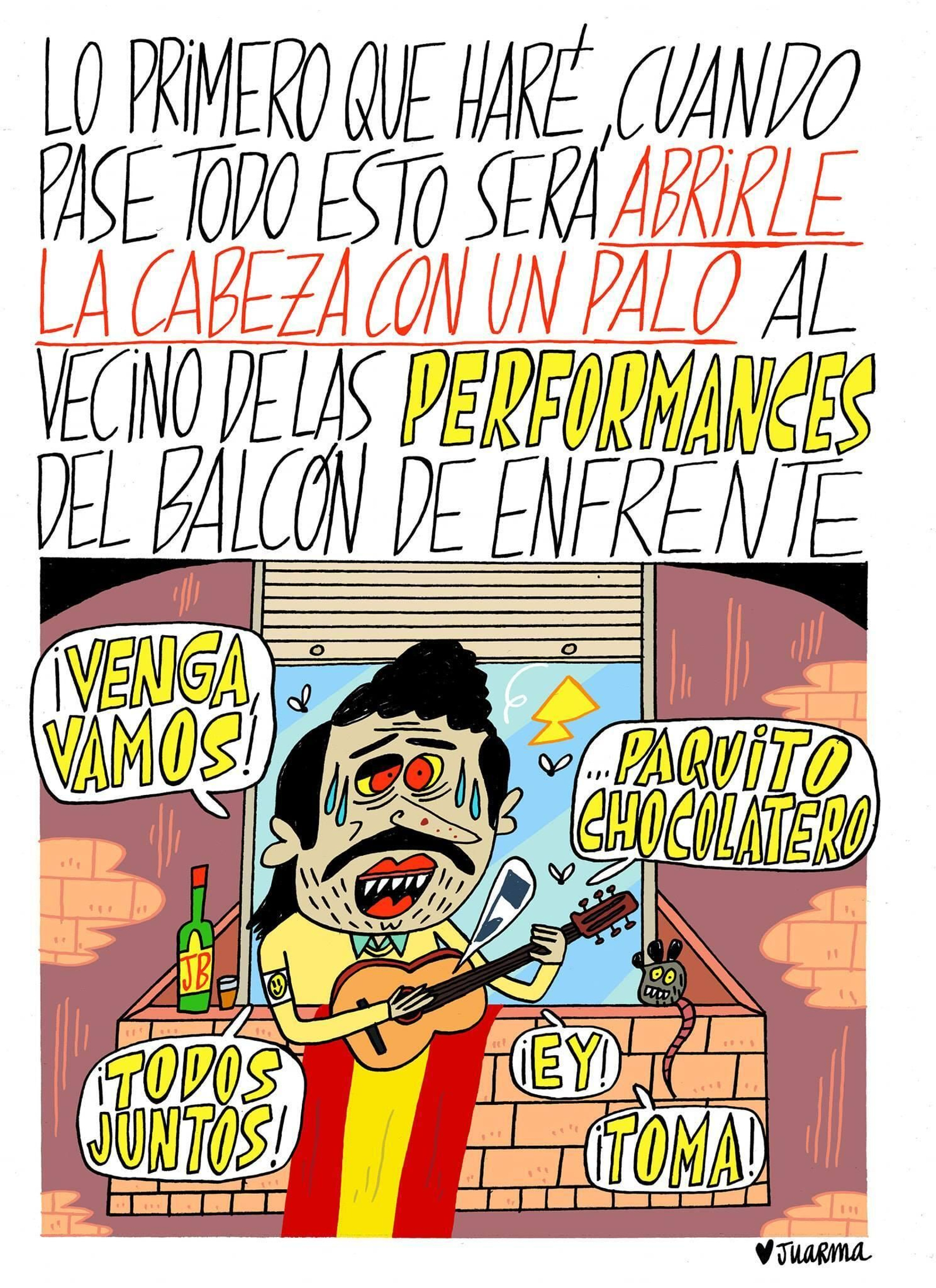 Un dibujo del artista granadino Juarma.