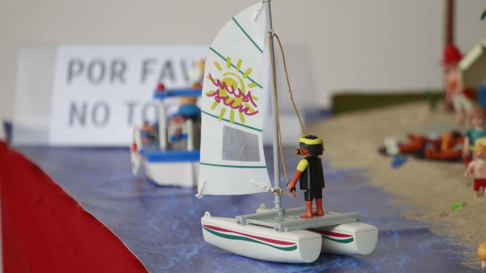 Las fotos de la exposición de las figuras de Playmobil