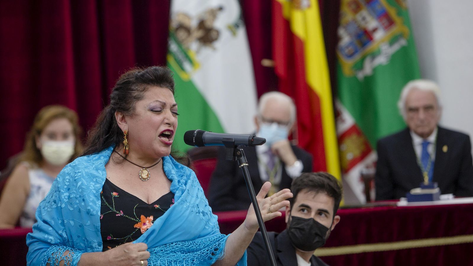 La cantaora Carmen de la Jara y el guitarrista Juan José Alba.