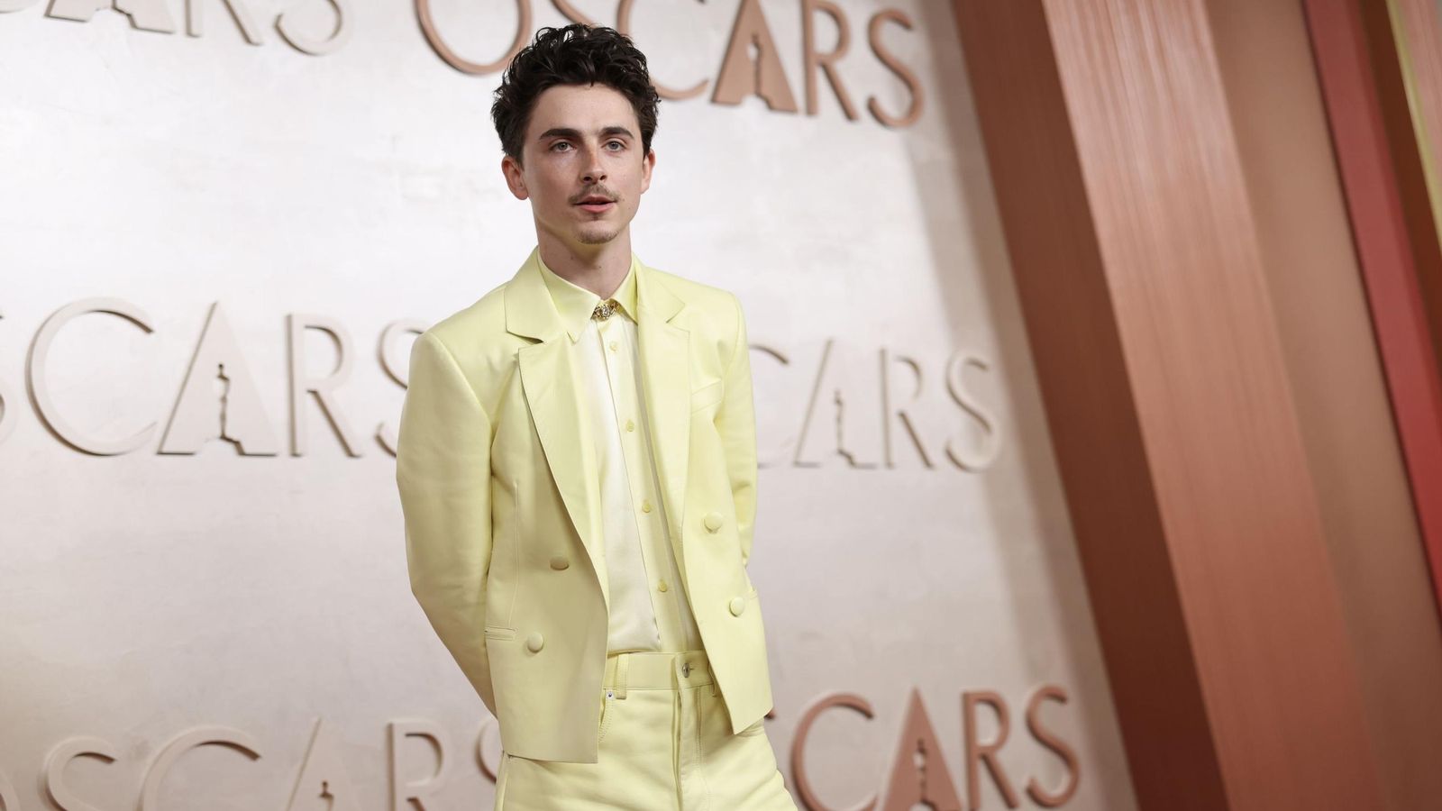 Timothée Chalamet en la gala de los Óscar