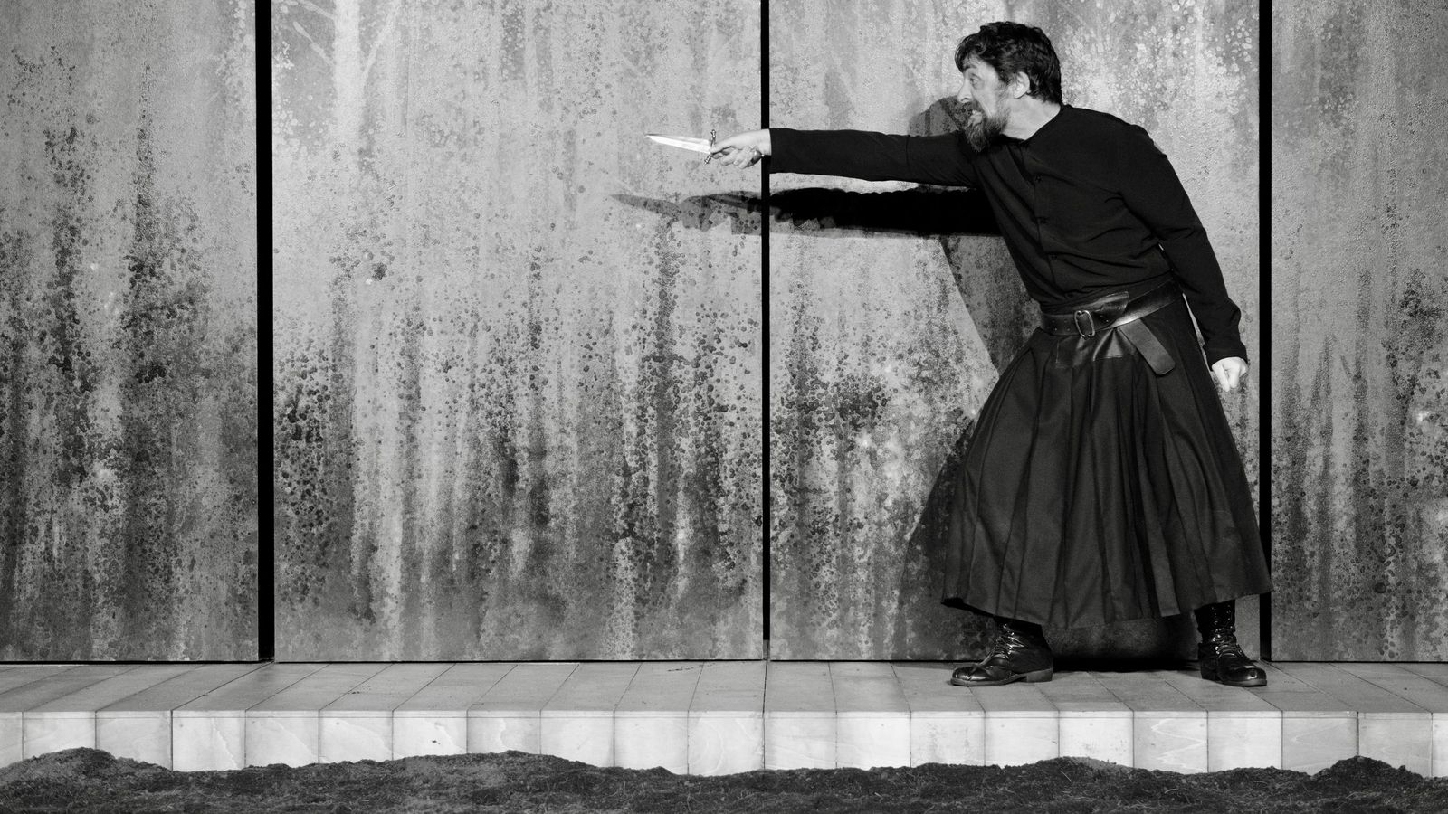 Iñigo Núñez, en un ensayo de 'Macbeth'.