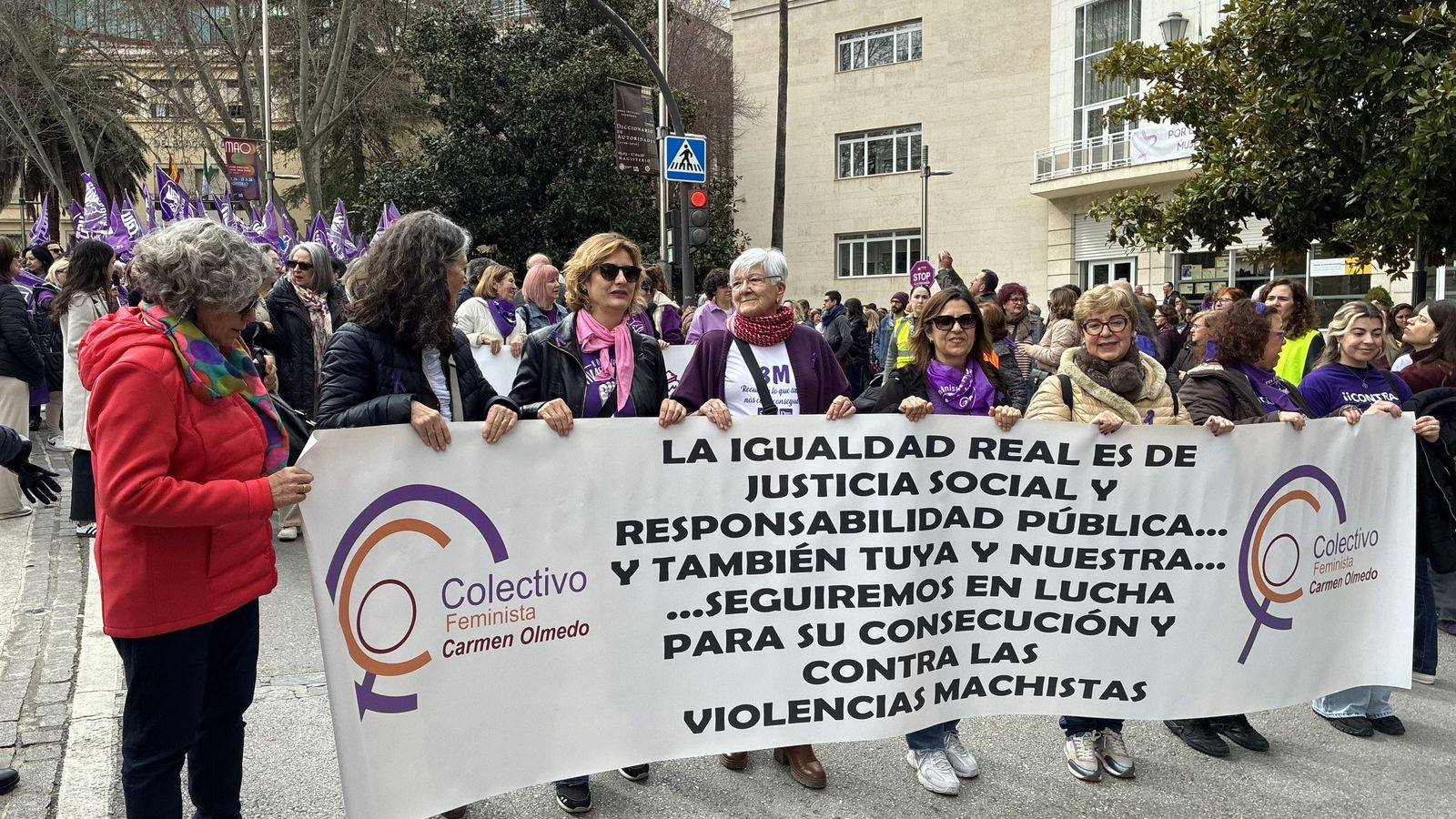 Manifestación del Día de la Mujer en Jaén.