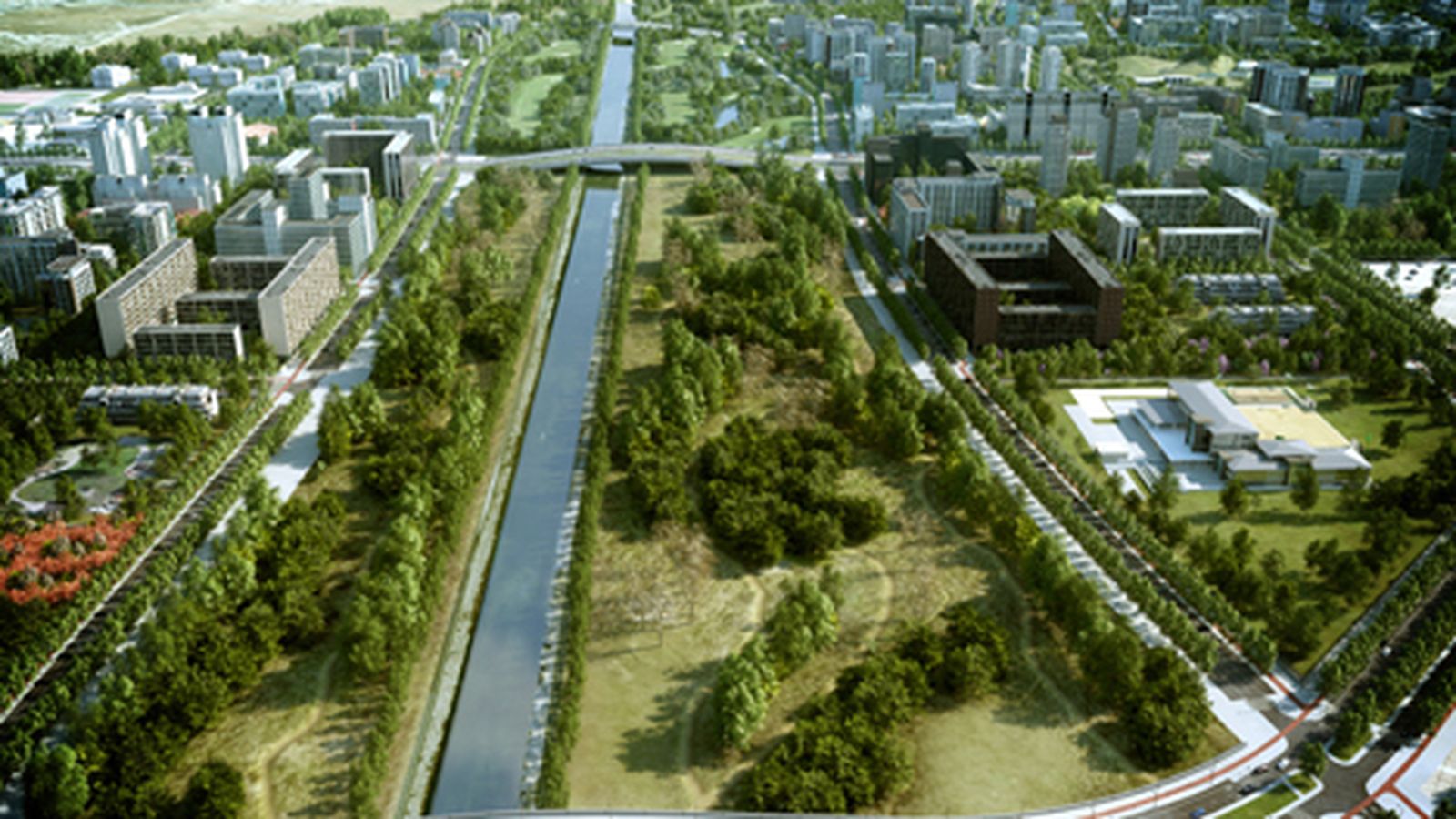 Recreación del nuevo distrito realizada en 2008.