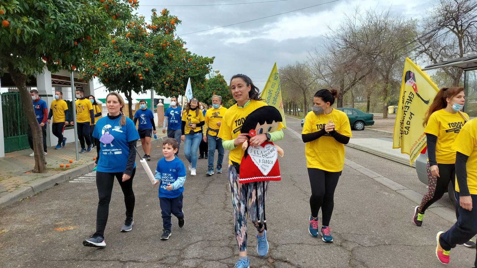 Un momento de la carrera en Villarrubia.
