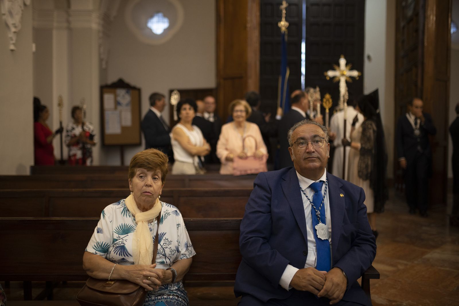 Imágenes de la procesión de la Virgen de la Cinta por el centro de la ciudad