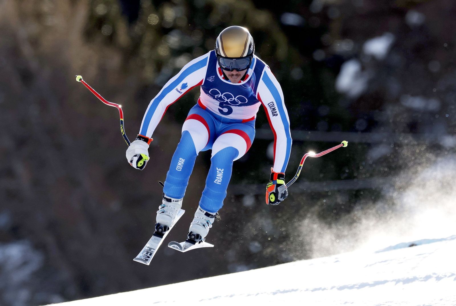 Las espectaculares fotos del descenso masculino en los Juegos Olímpicos de invierno